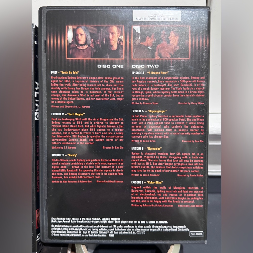 📀 Spy Thrilling, Exciting Alias – Season One DVD Box Set 🔥 - Picture 9 of 13